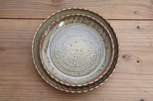画像3: ネギシ製陶/縁取り皿 5寸（糖白)
