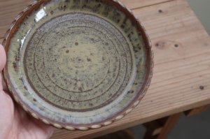 画像2: ネギシ製陶/縁取り皿 5寸（糖白)
