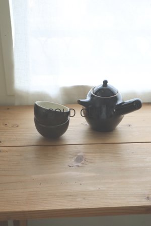 画像7: 今井律湖/ 急須（黒)