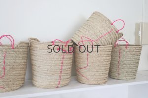 画像1: pink basket