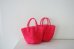 画像1: kago bag  pink (1)