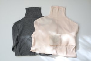 画像1: 1dozen/ スポンディッシュコットン ハイネックプルオーバー