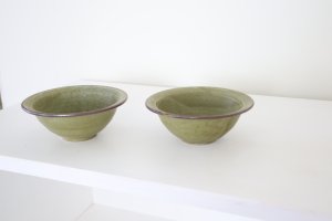 画像4: ●中村恵子/ふち有ボウル(深緑)