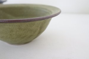 画像2: ●中村恵子/ふち有ボウル(深緑)