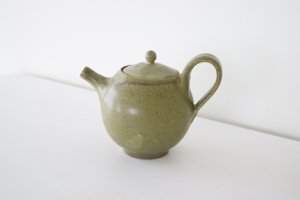 画像1: ●中村恵子/ポット(深緑)