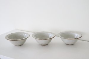 画像1: ●中村恵子/ふち有ボウル(粉引)