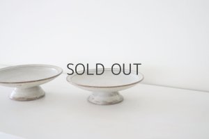 画像1: 中村恵子/高台皿(粉引)