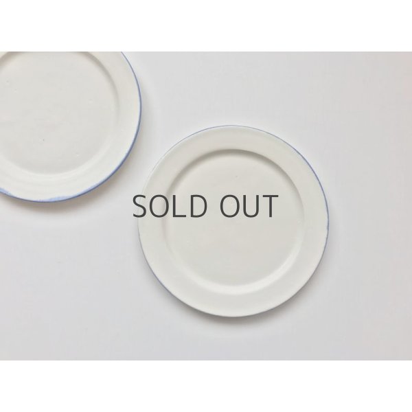 画像3: 町田裕也/リム皿6寸（青ふち） (3)