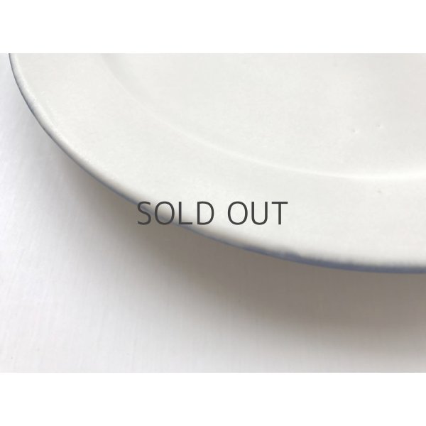 画像4: 町田裕也/リム皿6寸（青ふち） (4)