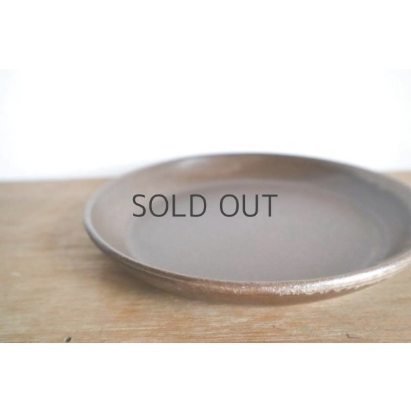 画像4: ネギシ製陶/ 6寸平皿（ブラウン) (4)