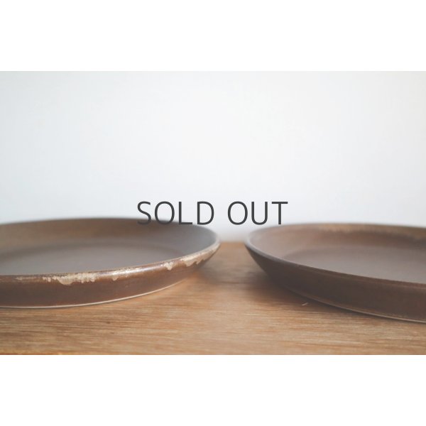 画像3: ネギシ製陶/ 6寸平皿（ブラウン) (3)