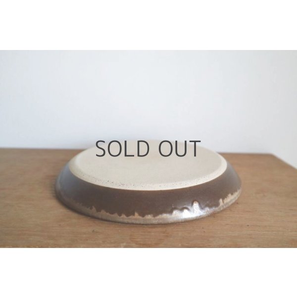 画像5: ネギシ製陶/ 6寸平皿（ブラウン) (5)