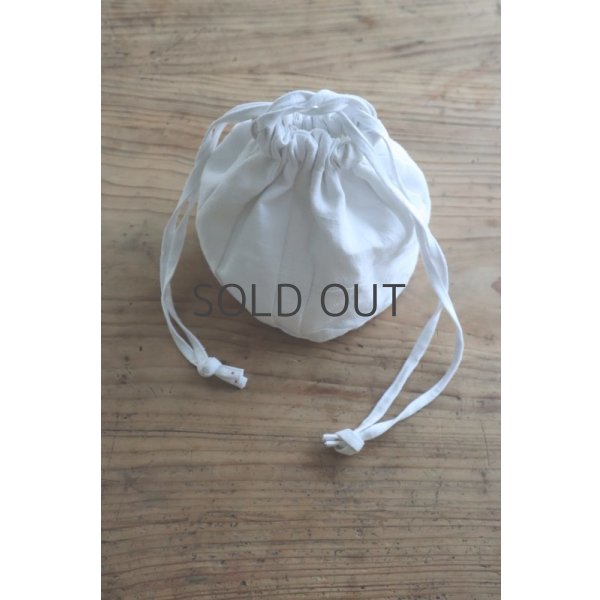 画像3: conocone/アンティークリネンはぎれ巾着 (3)