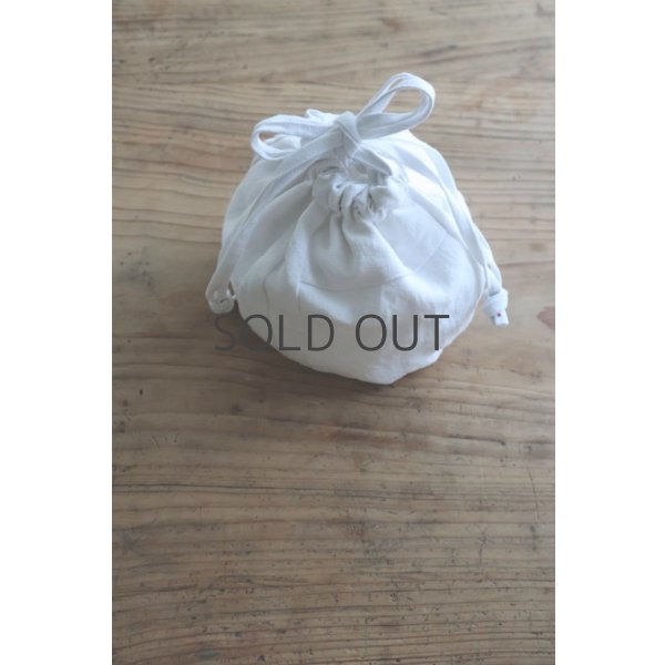 画像4: conocone/アンティークリネンはぎれ巾着 (4)