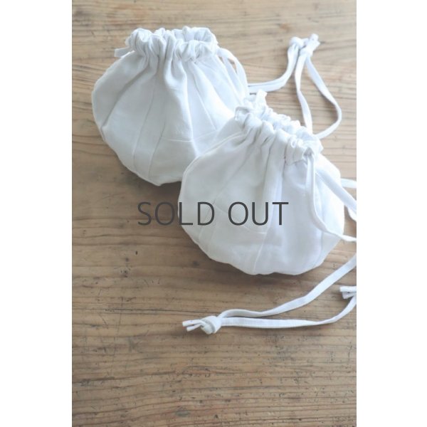 画像8: conocone/アンティークリネンはぎれ巾着 (8)