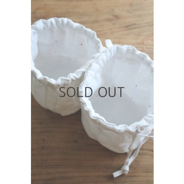 画像6: conocone/アンティークリネンはぎれ巾着 (6)