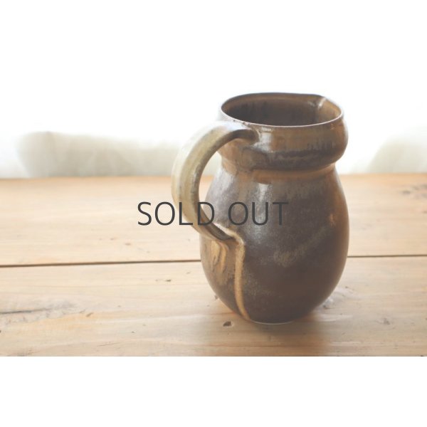 画像3: ネギシ製陶/ ピッチャー（ブラウン) (3)