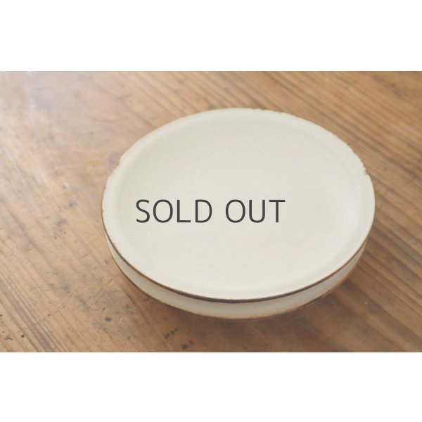 画像3: 町田裕也/5寸平リム皿（ひび） (3)