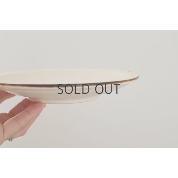 画像4: 町田裕也/5寸平リム皿（ひび） (4)
