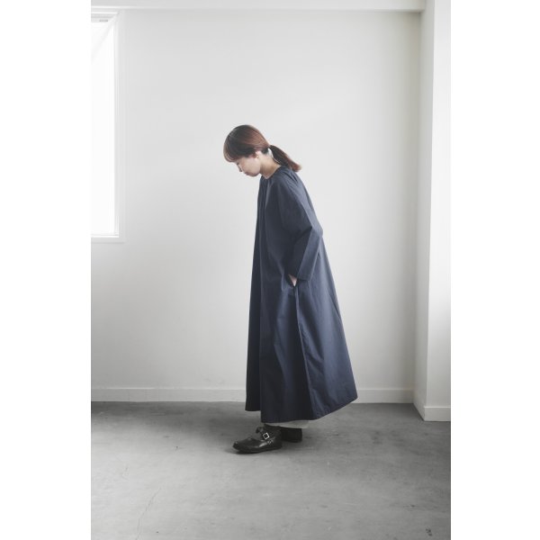 画像2: 【ご予約】smock onepiece / navy (2)