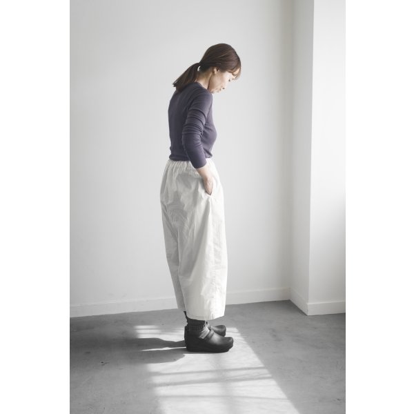 画像2: 【ご予約】cotton pants / ecru (2)