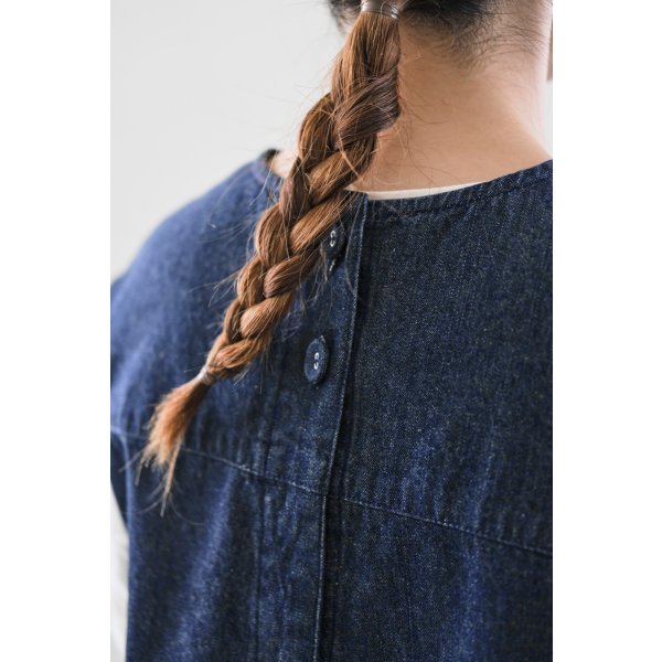 画像8: iotto / frill salopette  denim (8)