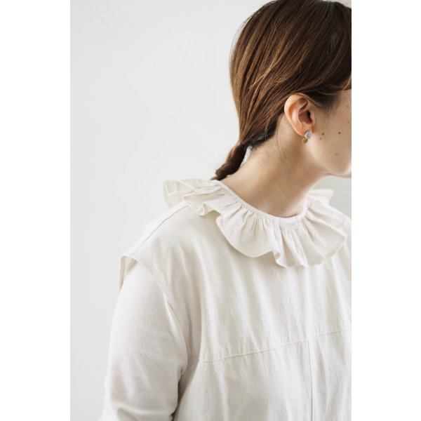 画像6: iotto / frill salopette  ivory (6)