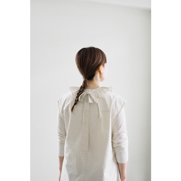 画像5: iotto / frill salopette  ivory (5)