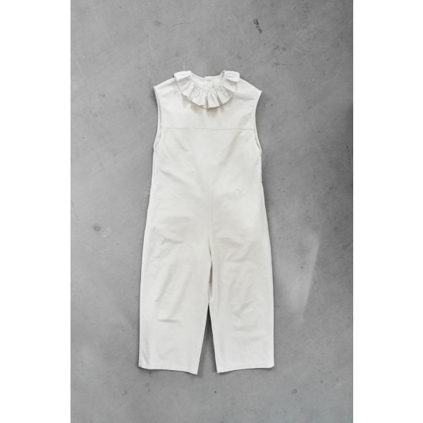 画像11: iotto / frill salopette  ivory (11)