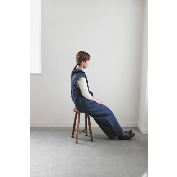 画像5: iotto / frill salopette  denim (5)