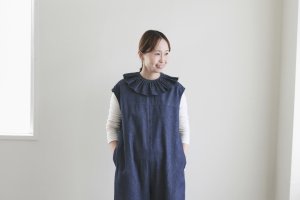 画像: iotto / frill salopette  denim
