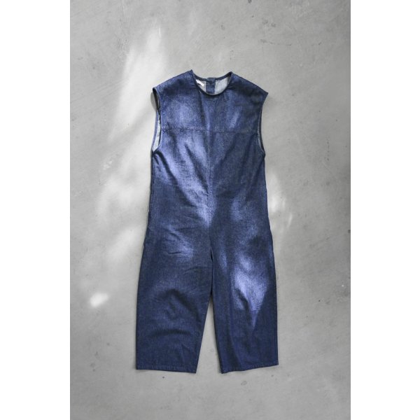 画像10: iotto / frill salopette  denim (10)