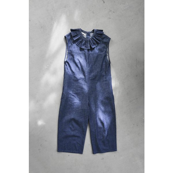 画像9: iotto / frill salopette  denim (9)