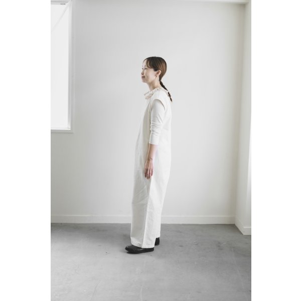 画像3: iotto / frill salopette  ivory (3)