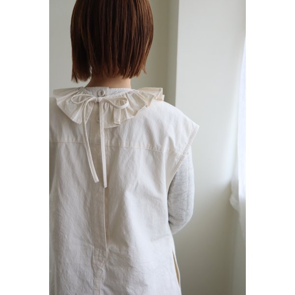 画像11: iotto / frill salopette  ivory (11)