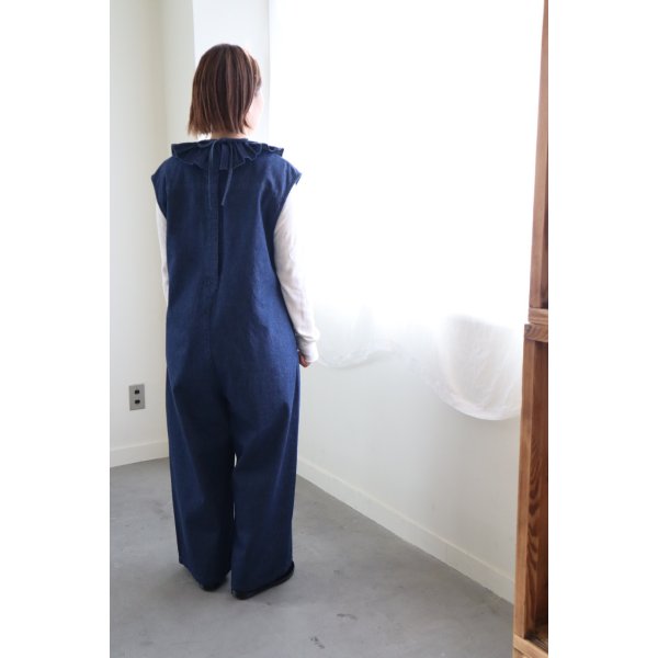 画像9: iotto / frill salopette  denim (9)