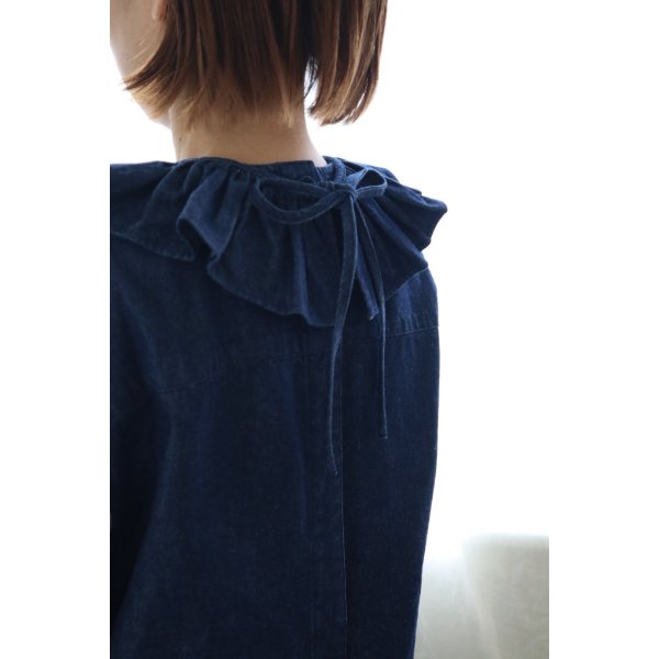 画像10: iotto / frill salopette  denim (10)