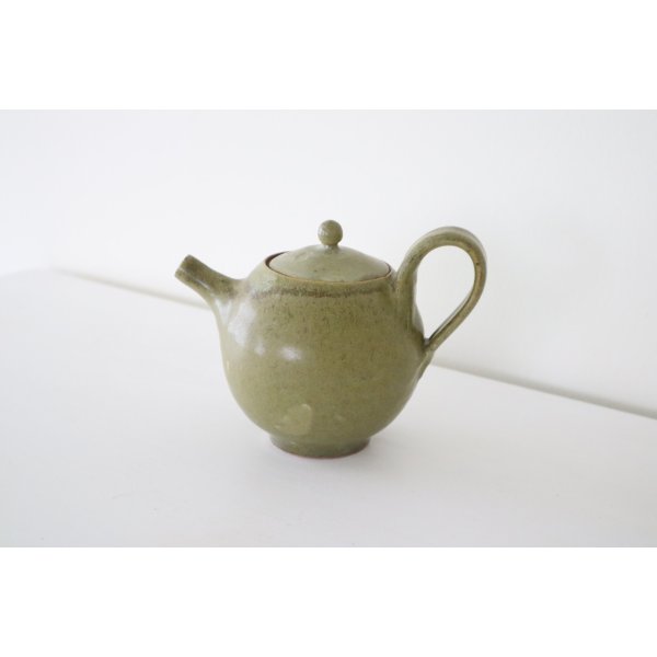 画像1: ●中村恵子/ポット(深緑) (1)